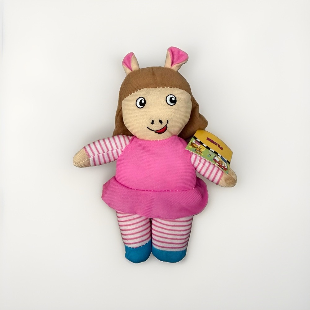 New With Tags Francine Arthur 8" Plush Doll Greenbrier PBS Kids 2023 Plush